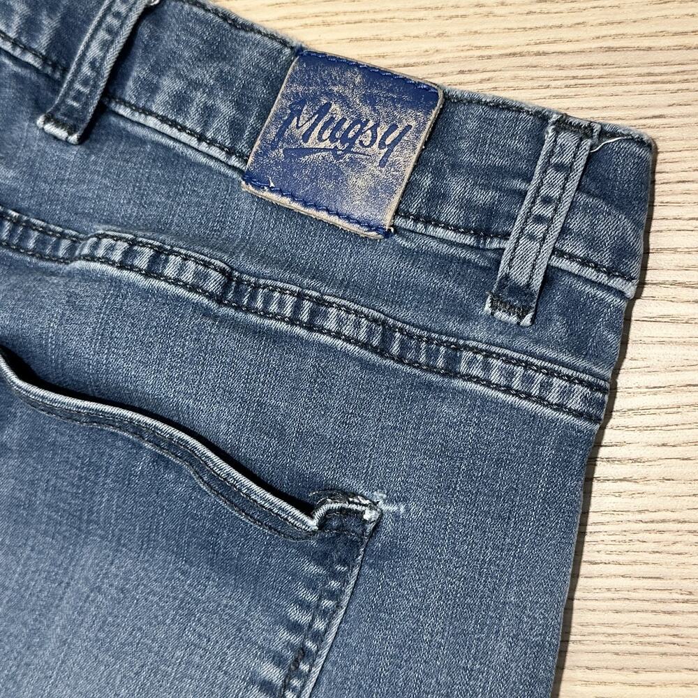 Mugsy Lake Shores Jeans Flex Stretch Denim Mens 35 x 34 Med Blue Cycling Active - Picture 4 of 13